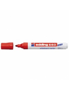 Edding 660 Rotulador para Pizarra Blanca - Punta Redonda - Trazo entre 1.5 y 3 mm. - Tinta Pigmentada - Recargable - Borrable