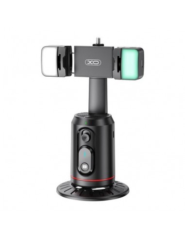 XO SS16LED Soporte Sobremesa para Smartphone - Seguimiento y Reconocimiento Facial - Motorizado 360-- Iluminacion LED -