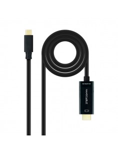 Nanocable Cable Conversor USB-C a HDMI 4K@60HZ - USB-C M-HDMI M - 5M - Color Negro