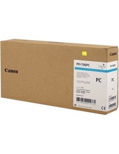 Canon PFI706 Cyan Photo Cartucho de Tinta Original - 6685B001