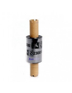 Zebra 2300 Wax Pack de 12 Cintas de Transferencia Termica Original de Cera - Ancho 33mm-Longitud 74m