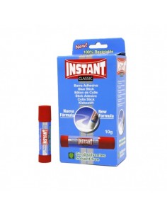 Instant Classic Barra de Pegamento 10grs - Apto para Uso Infantil y o Domestico - Lavable - Sin Disolventes
