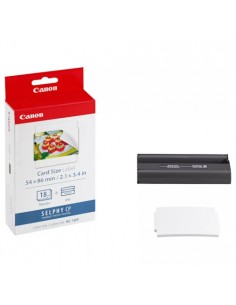 Canon KC-18IF Pack de de Tinta de Color-18 Hojas de Papel Adhesivo 54x86mm