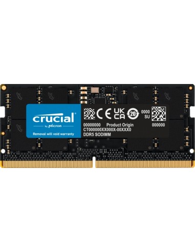 Crucial Memoria RAM DDR5 16GB 5600MHz CL46 SODIMM