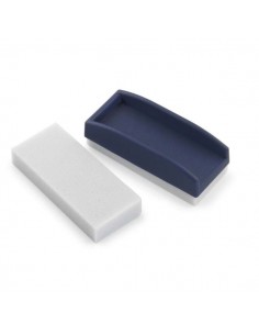 Faibo Borrador para Pizarra de Tiza - Base de Espuma Especial - Reversible y Lavable - Con Empuñadura de Plastico