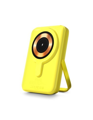 Urban Factory Magnee Power Powerbank Universal 10000mAh - Entrada USB-C - Salida USB-C-USB-A e Inalambrica - Color Amarillo