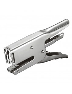 Dohe Grapadora de Tenaza - Fabricada en Acero - Admite Grapas de 22 6-24 6 y 26 6 - Color Cromado