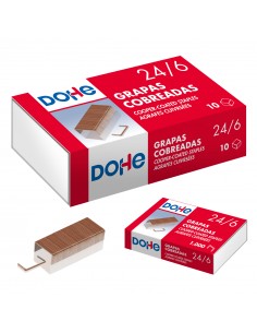 Dohe Caja de 1000 Grapas 24 6 Cobreadas