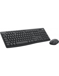 Logitech MK370 Pack Inalambrico USB Teclado Multimedia-Raton 1000dpi 3 Botones - Uso Ambidiestro - Color Negro
