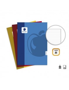Golden Basic Pack de 10 Libretas Grapadas A4 50 Hojas 60grs 1 Raya - Colores Surtidos