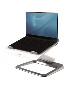 Fellowes Hana Soporte para Portatil - Sistema de Muelle a Gas - Inclinacion Maxima 95-- 4 Puertos USB - Base de Aluminio y