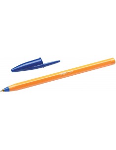 Bic Orange Original Fine Boligrafo de Bola - Punta Redonda de 0.8mm - Trazo de 0.30mm - Tinta con Base de Aceite - Cuerpo