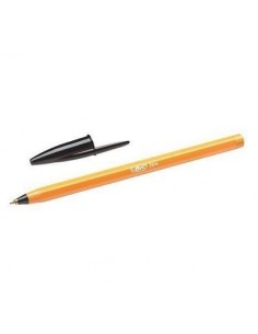 Bic Orange Original Fine Boligrafo de Bola - Punta Redonda de 0.8mm - Trazo de 0.30mm - Tinta con Base de Aceite - Cuerpo