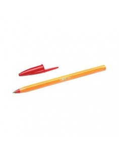Bic Orange Original Fine Boligrafo de Bola - Punta Redonda de 0.8mm - Trazo de 0.30mm - Tinta con Base de Aceite - Cuerpo