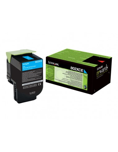 Lexmark CX510 Cyan Cartucho de Toner Original - 80C2XC0 80C2XCE 802XC