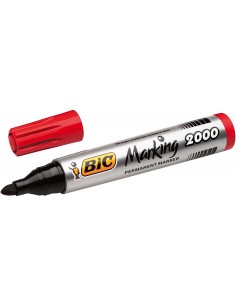 Bic Marking 2000 Ecolutions Rotulador Permanente - Punta de 4.95 mm - Tinta con Base de Alcohol - Ecologico - Secado Rapido -