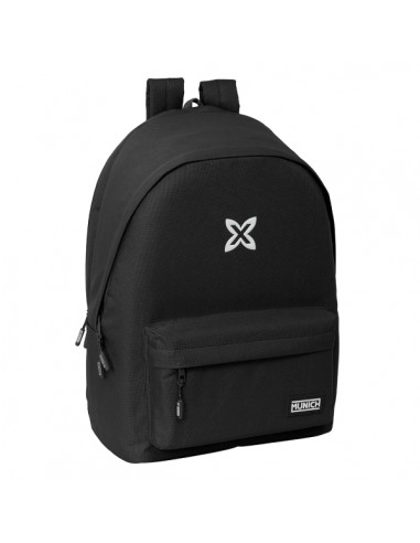 Safta Munich Basicos Mochila para Portatil 15.6" - Conector USB - 2 Compartimentos - 31x44x18cm - Color Negro