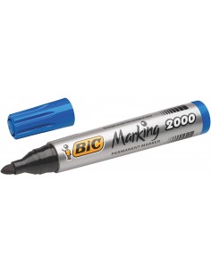 Bic Marking 2000 Ecolutions Rotulador Permanente - Punta de 4.95 mm - Tinta con Base de Alcohol - Ecologico - Secado Rapido -