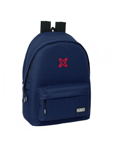 Safta Munich Basicos Mochila para Portatil 15.6" - Conector USB - 2 Compartimentos - 31x44x18cm - Color Azul Marino
