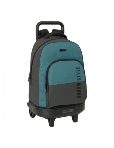 Safta Urban Style Mochila con Carro Integrado - Extraible para Facilitar su Limpieza - Base Reforzada - Asa Extraible -