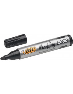 Bic Marking 2000 Ecolutions Rotulador Permanente - Punta de 4.95 mm - Tinta con Base de Alcohol - Ecologico - Secado Rapido -