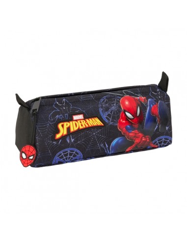 Safta Spider-Man Attack Estuche Portatodo - 1 Compartimento - 21x8x7cm - Color Negro
