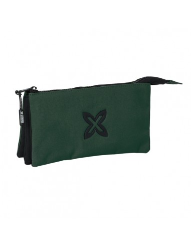 Safta Munich Basicos Estuche Portatodo - 3 Compartimentos - 22x12x3cm - Color Verde