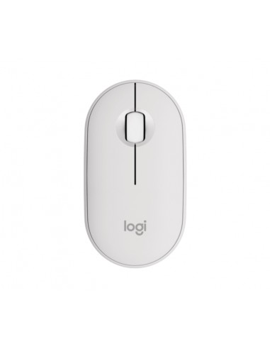 Logitech Pebble Mouse 2 M350s Raton Inalambrico USB 1000dpi - Multidispositivo - Uso Ambidiestro - Color Blanco