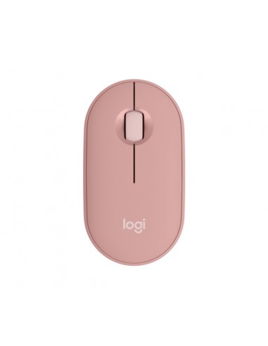 Logitech Pebble Mouse 2 M350s Raton Inalambrico USB 1000dpi - Multidispositivo - Uso Ambidiestro - Color Rosado