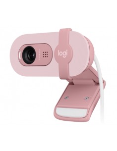 Logitech Brio 100 Webcam Full HD - 2 Megapixeles - Antirreflectante - Rosado