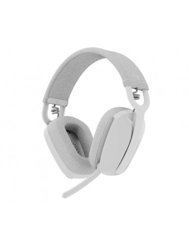 Logitech Zone Vibe 100 Auriculares Inalambricos - Bluetooth 5.2 - Alcance 30 metros - 2 Microfonos - Color Blanco Crudo
