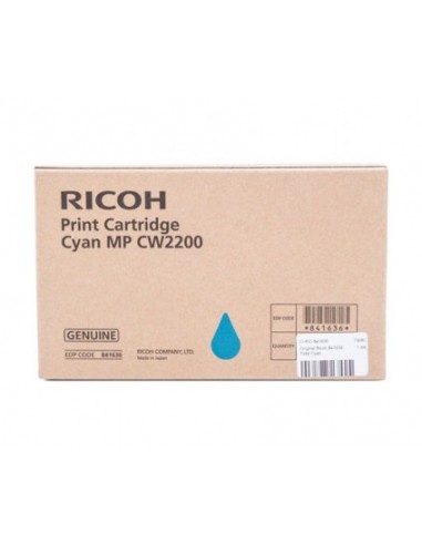 Ricoh Aficio MP-CW2200SP Cyan Cartucho de Tinta Original - 841636 MP CW2200C