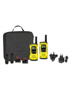 Motorola T92H2O Pack 2 Walkie Talkies - 8 Canales PMR446-121 Codigos - Alcance de hasta 10km - Autonomia hasta 16h - IP67