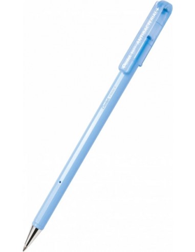 Pentel SuperB Antibacterial Boligrafo de Bola Antibacteriano - Punta Fina 0.7mm - Certificación ISO 22196 - Ideal Industria