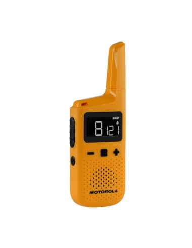 Motorola T72 Pack 2 Walkie Talkies - 16 Canales PMR446-121 Codigos de Privacidad- Alcance hasta 8Km - Autonomia hasta 24h -