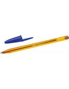Bic Cristal Original Fine Boligrafo de Bola - Punta Redonda de 0.8mm - Trazo de 0.30mm - Tinta con Base de Aceite -
