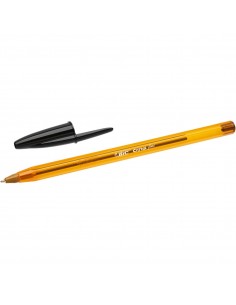Bic Cristal Original Fine Boligrafo de Bola - Punta Redonda de 0.8mm - Trazo de 0.30mm - Tinta con Base de Aceite -