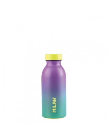 Milan Serie Sunset Botella Isotermica 0.35L - Doble Pared de Acero Inoxidable - Liquidos Calientes hasta 12h-Frios hasta 24h