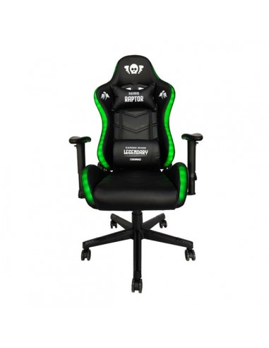 Cromad Serie Raptor Legendary Silla Gaming - Altura Regulable con Piston de Gas Clase 2 - Reclinable hasta 180-- Cojines