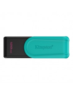Kingston DataTraveler Exodia Memoria USB 128GB - USB 3.2 Gen 1 - Tapa Giratoria - Color Turquesa