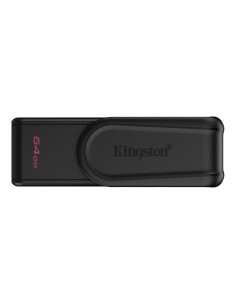 Kingston DataTraveler Exodia Memoria USB 64GB - USB 3.2 Gen 1 - Tapa Giratoria - Color Negro