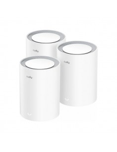 Cudy Pack de 3 Sistemas WiFi Mesh 7 Gigabit Dual Band BE3600 - Velocidad hasta 1000Mbps - 3 Puertos - Antenas Internas -