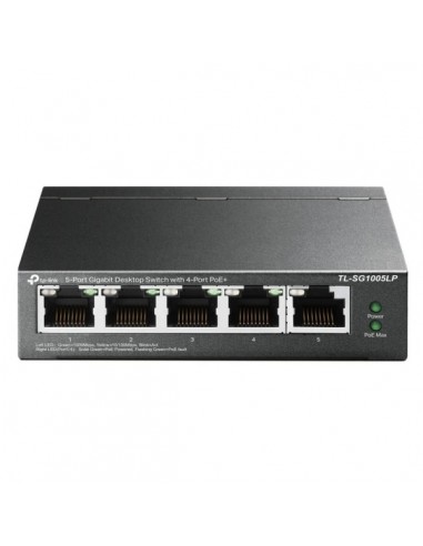 TP-Link Switch de Sobremesa - 5 Puertos Gigabit con 4 Puertos PoE