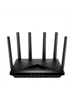 Cudy Router WiFi 7 Mesh Tribanda BE11000 de 2.5G - Velocidad hasta 2500Mbps - 4 Puertos - 6 Antenas Fijas de 5dBi -