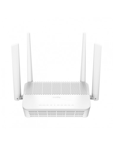 Cudy Router PoE WiFi 6 2.5G Mesh Dual Band AX3000 - Velocidad hasta 1000Mbps - 4 Puertos - 4 Antenas Fijas de 5dBi -