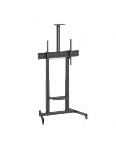 Ewent EW1591 Soporte de Suelo para Pantallas Interactivas TV de 60 a 100" - Bandeja Multiusos - Peso Max. 120kg - Altura e