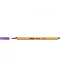 Stabilo Point 88 Rotulador de Punta Fina de Fibra - Trazo de 0.4 mm - Tinta con Base de Agua - Color Lila