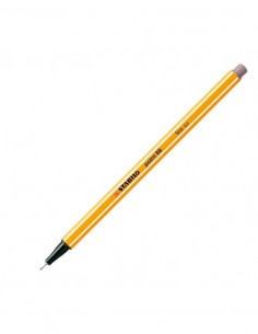 Stabilo Point 88 Rotulador de Punta Fina de Fibra - Trazo de 0.4 mm - Tinta con Base de Agua - Color Lila Grisaceo