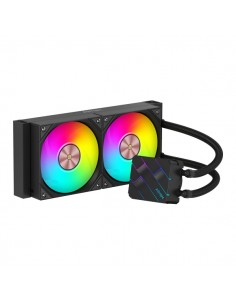 Abysm Oceanic TIDE 240 ARGB Kit de Refrigeracion Liquida - 2 Ventiladores de 120mm - Iluminacion ARGB - Bomba 2500rpm - Tubos