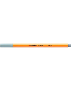 Stabilo Point 88 Rotulador de Punta Fina de Fibra - Trazo de 0.4 mm - Tinta con Base de Agua - Color Gris Medio